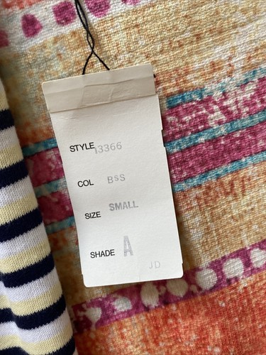 NWT Vintage 80s/90s Karen Kane Striped Knit Knee Length Skirt Size Small - Picture 3 of 9