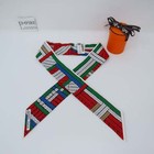 HERMES TWILLY TRESSES H MC ROUGE BLANC VERT WHITE GREEN BLUE RED