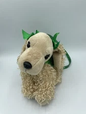 girls dress up purse plush Green Sequin Dog
