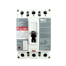 Cutler Hammer Eaton HMCP030H1C Circuit Breaker, HMCP Frame, 30A, 3-Pole, 600V