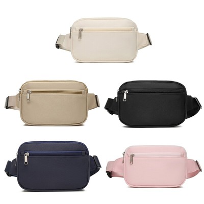 Japanese Canvas Casual Crossbody Purse Waist Bag Unisex Sports Phone Pouches