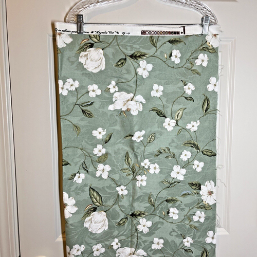 Colonial Williamsburg Magnolia Vine Green Upholstery Fabric 37"Wx57"L NEW - Picture 6 of 10