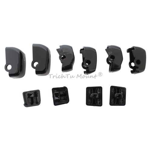 Black Switch Housing Cover Button Caps For Harley Touring Electra Glide 1996-13 - Picture 12 of 18