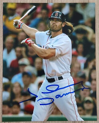Johnny Damon Signed Boston Red Sox 8x10 Photo Fenway Park