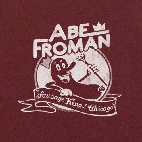 Brand New ABE FROMAN SAUSAGE KING OF CHICAGO TSHIRT Ferris Bueller SM-3XL - Picture 1 of 2