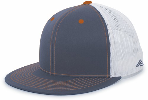 Pacific Headwear D-Series Trucker Full-Profile Polyester Blend Snapback Cap 4D3 - Picture 13 of 22