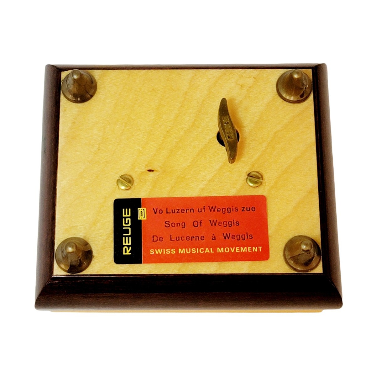 Vintage Reuge Inlaid Wood MUSIC Box Swiss Musical Movement Vintage Reuge Inlaid Wood MUSIC Box Swiss Musical Movement