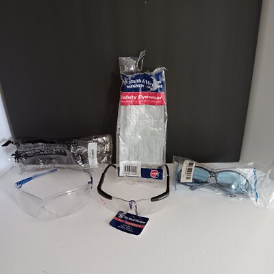 protective eyewear. 3 Different Brand/styles,  1 Smith&wesson, 1 Mcr, 1...