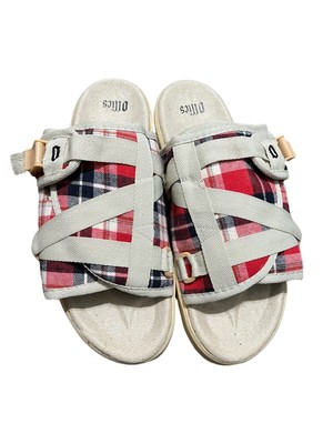 Ollics Cream Plaid Slides Mens XL | eBay display picture 2