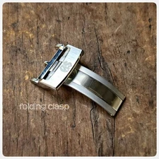 leather band strap replacement for gs SEIKO Grand Watch With folding Buckle