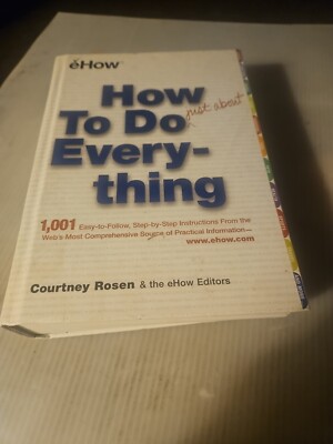 Vintage 2000, ''How to Do Just About Everything'' by Courtney Rosen Hardcover Book