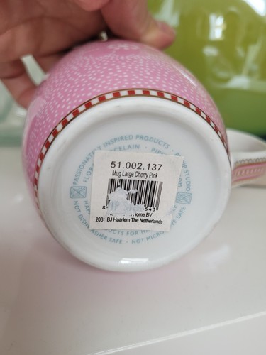 NEU Pip Studio Tasse 350 ml Cherry Pink Rosa Becher Haferl Kirschen - Bild 4 von 4