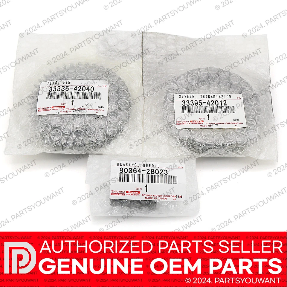 GENUINO Toyota RAV4 Manual OEM Transmisión Buje 5ta marcha 40 dientes KIT DE REPARACIÓN 3 PIEZAS Foto 2 de 4