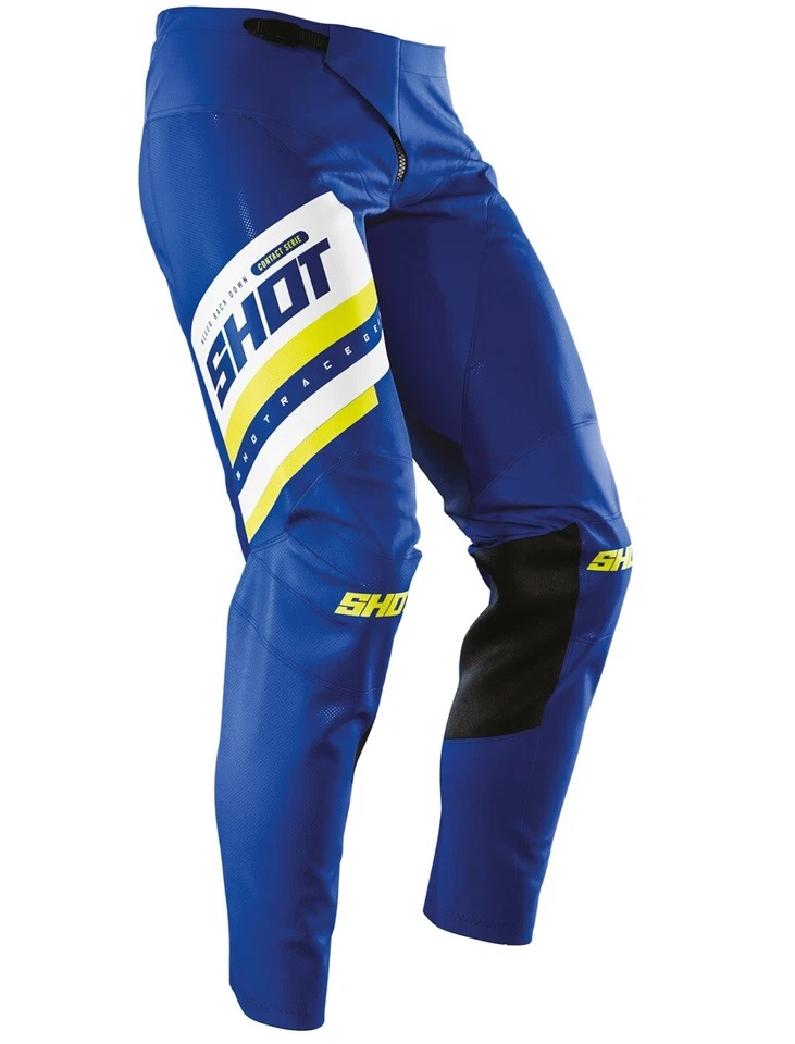 PANTALONI PANT CROSS ENDURO SHOT SHINING NAVY YELLOW FLUO  TG 30 - Imagen 2 de 4