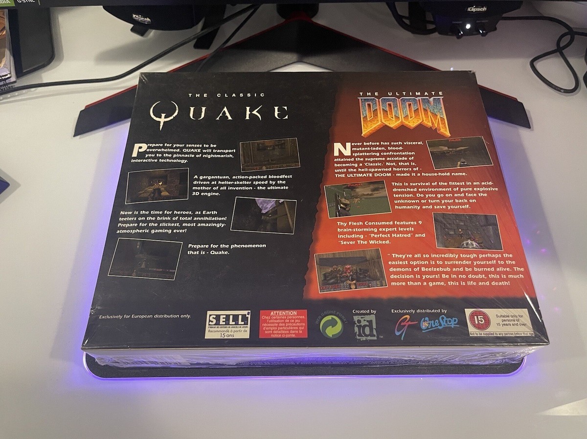 Doom / Quake Compilation - Big Box PC Computer Game - Brand