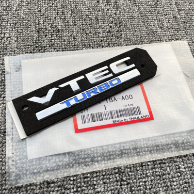 NewGENUINE Silver VTEC TURBO Rear/Emblem JDM Decal Badge For Honda CRV HRV VEZEL