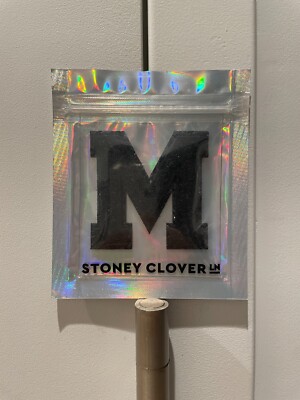 Stoney Clover Lane Noir on Noir Glitter Varsity Letter NEW Letter M