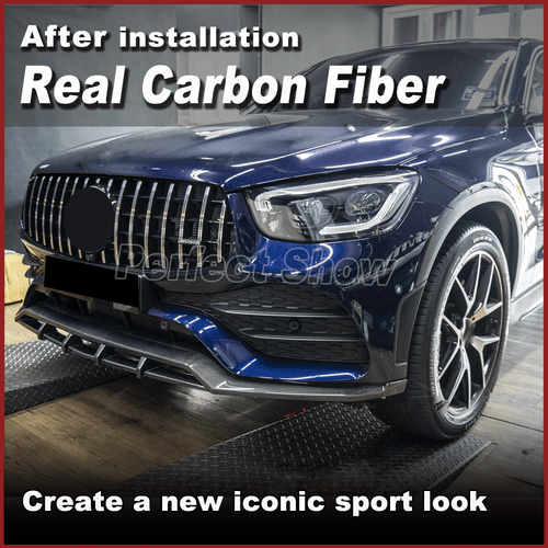 Carbon Frontspoiler Frontlippe Spoilerlippe Für Mercedes GLC X253 GLC300 2020-21 - Picture 3 of 14