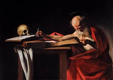high quality oil painting handpainted on canvas "Saint Jerome Writing"