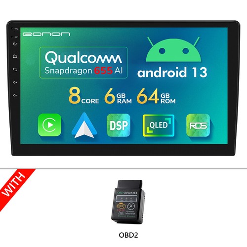 Doble DIN 10.1" Coche Estéreo Android Automático 13 Octa Núcleo GPS Radio CarPlay WiFi DSP - Imagen 29 de 35