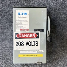 Eaton DG321NRB Series B 30A 120/240V General Duty Safety Switch Disconnect Used