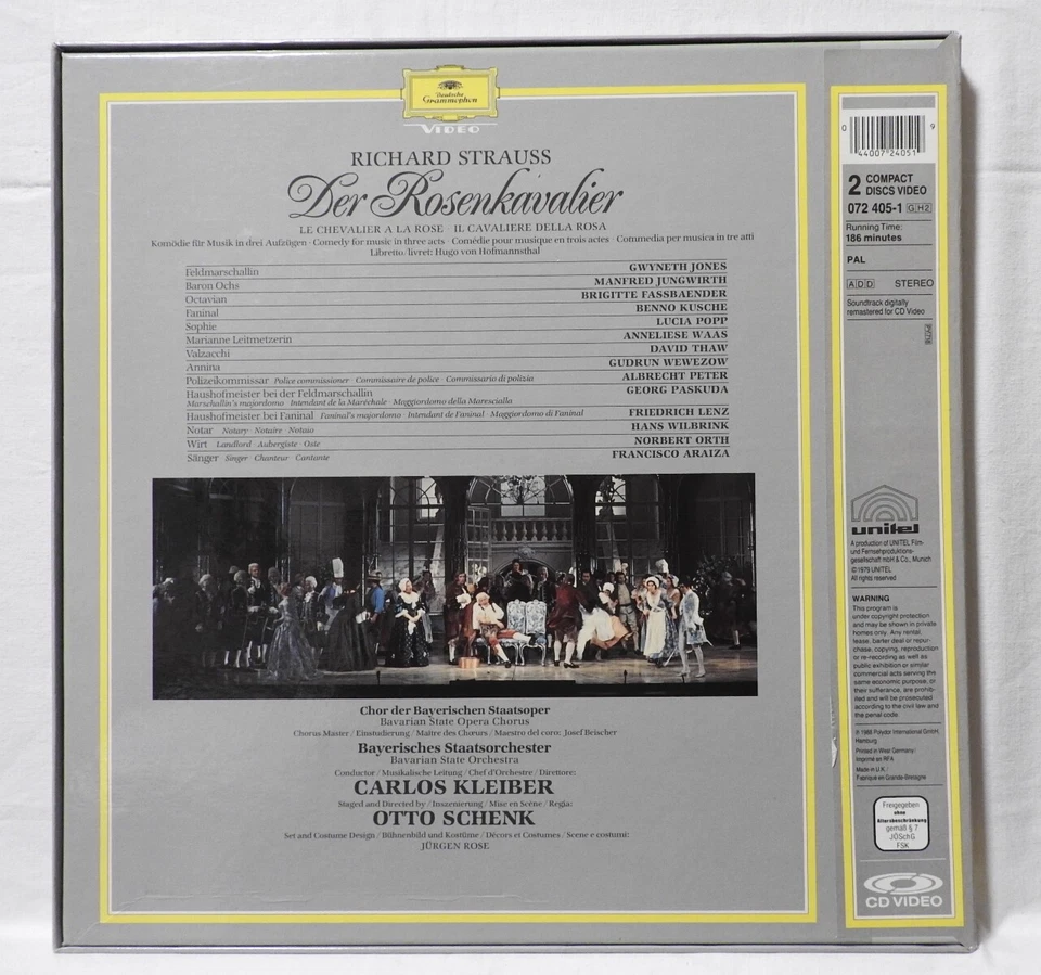 CD Video - R. Strauss - Der Rosenkavalier - Deutsche Grammophon - Bild 2 von 4