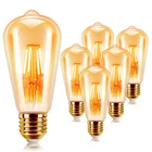 Led Amber Vintage Light Bulb Antique Retro Christmas Edison Amber Filament Bulbs