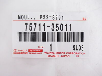Genuine OEM Toyota 75711-35011 Passenger Front Belt Molding Sweep 10-20 ...
