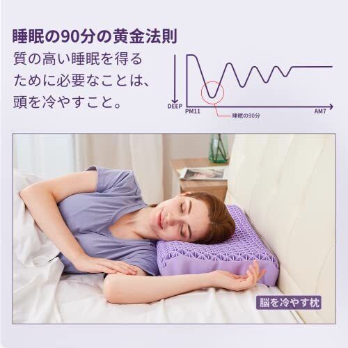 Dafeel Zero Gravity Gel Pillow High Resilience Fully WashableHeight 8-10cm Purpl Dafeel Zero Gravity Gel Pillow High Resilience Fully WashableHeight 8-10cm Purpl
