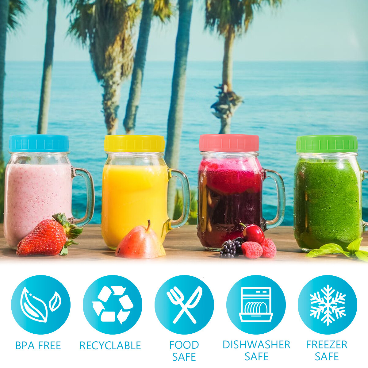 10pcs 70mm Replacement Seal Lids Fit Kilner Mason Ball Jars For Canning