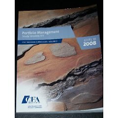 PORTFOLIO MANAGEMENT STUDY SESSIONS 3-5 LEVEL III 2008 By Cfa Program Curriculum-image