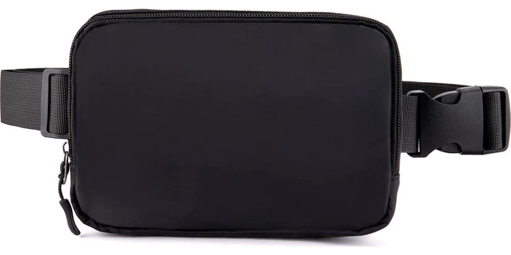 Women's Black Belt Bag - Stylish Crossbody Fanny Pack for Everyday Use