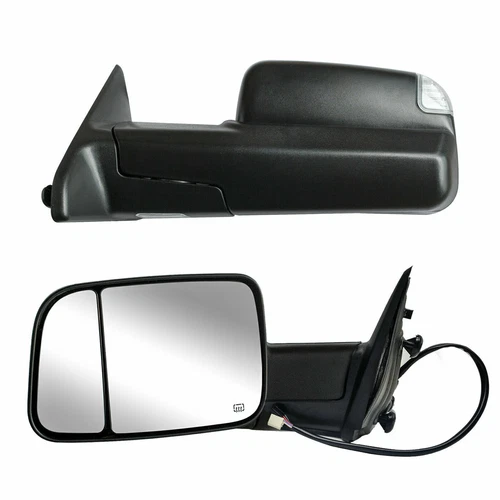 Tow Mirrors For 2014 2015 2016 2017 2018 Dodge Ram 1500 2500 Power Heated Signal