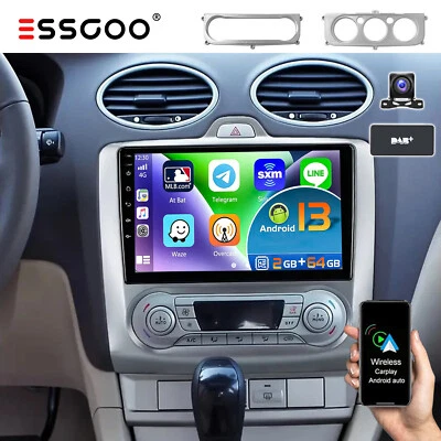 64G Android 15 Autoradio DAB+ Für Ford Focus MK2 MK II 2004-2011 GPS NAVI KAM BT