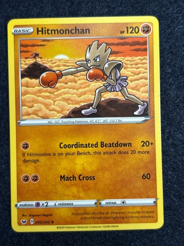 Einzelne Pokemon Karten SWSH01 Schwert & Schild 095 Hitmonchan und höher - Bild 3 von 22