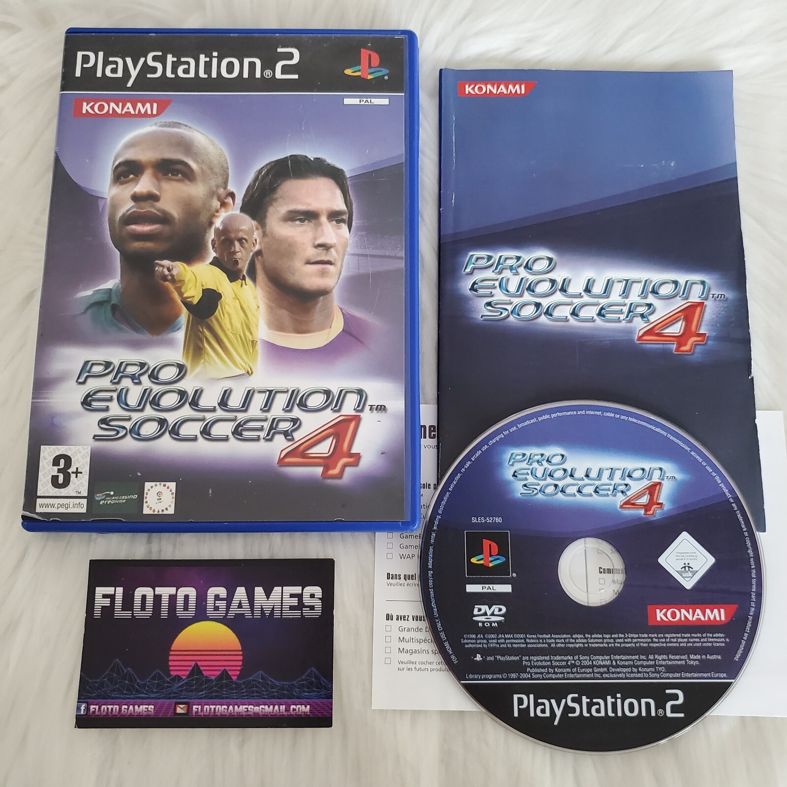 Jeu Pro Evolution Soccer 4 PES 4 pour PS2 Complet CIB PAL FR - Floto Games