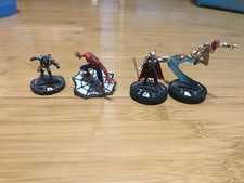 MARVEL HEROCLIX LOT OF 3 AND SPIDER-MAN FIGURINE LOOSE