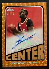 2024 Topps Chrome Basketball Clint Capela 1972 Center Auto Orange Geometric /25