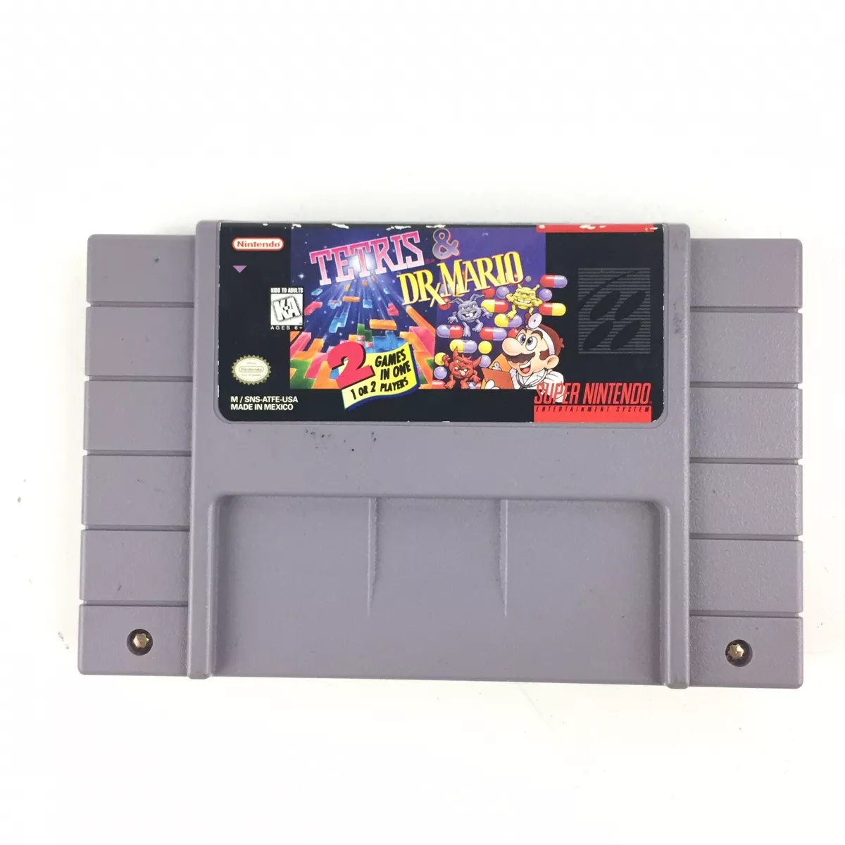  Tetris & Dr. Mario - 2 Game Cartridge : Video Games