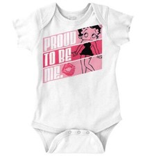 Betty Boop Proud To Be Me Vintage Cartoon Baby Girls Infant Romper Newborn
