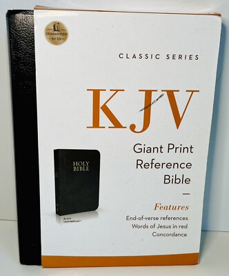 Holy Bible King James Version Giant Print Reference Words of Jesus in ...