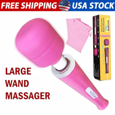 Handheld Massager 20 Speed Wand Vibrating Massage Magic Full Body Therapy Motor