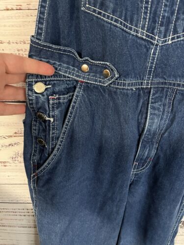 Salopette femme vintage Brittania délavée foncée jambe droite taille M - Photo 3/12