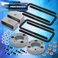 For 07-23 Chevy Silverado GMC Sierra 2" Front 2" Rear Leveling Lift Kit Silver