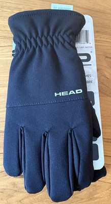 HEAD Sensatec Men's Touchscreen Waterproof Hybrid Gloves Black Size S NWT