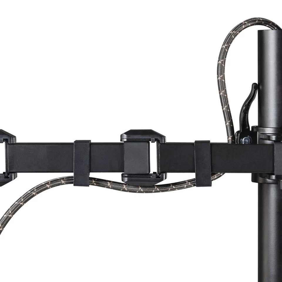 Hama Dual Monitor-Arm 21" 23" 24" 26" Schwenkarm Tisch-Halterung Doppel-Halter - Bild 3 von 4