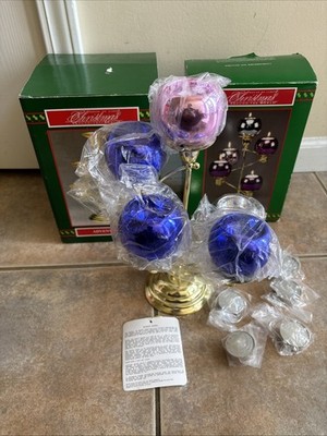 House Of Lloyd Christmas Around The World Advent Candle Cups Set 5 Glass Votive