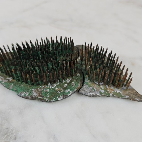 Vintage Dazey MFG Co 222 Interlocking Leaf Flower Frogs Metal Floral Holders