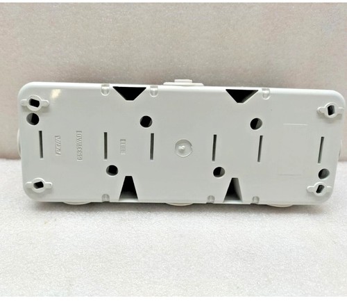 PEHA D 6633 WAB SCHUKO 3 GANG SOCKET DOUBLE POLE - LOT OF 2 PCS - Picture 6 of 13
