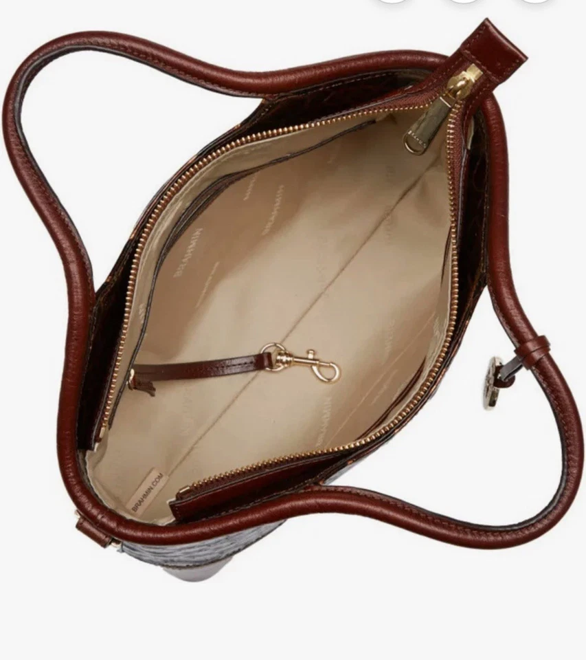 Bolso Cartera Brahmin Melbourne Pequeño Elaine Usado en Excelente Condición Cuero Necan Bellevue Foto 3 de 4